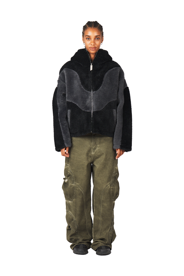Ash Black Fleece Jacket · Oliver Bradley