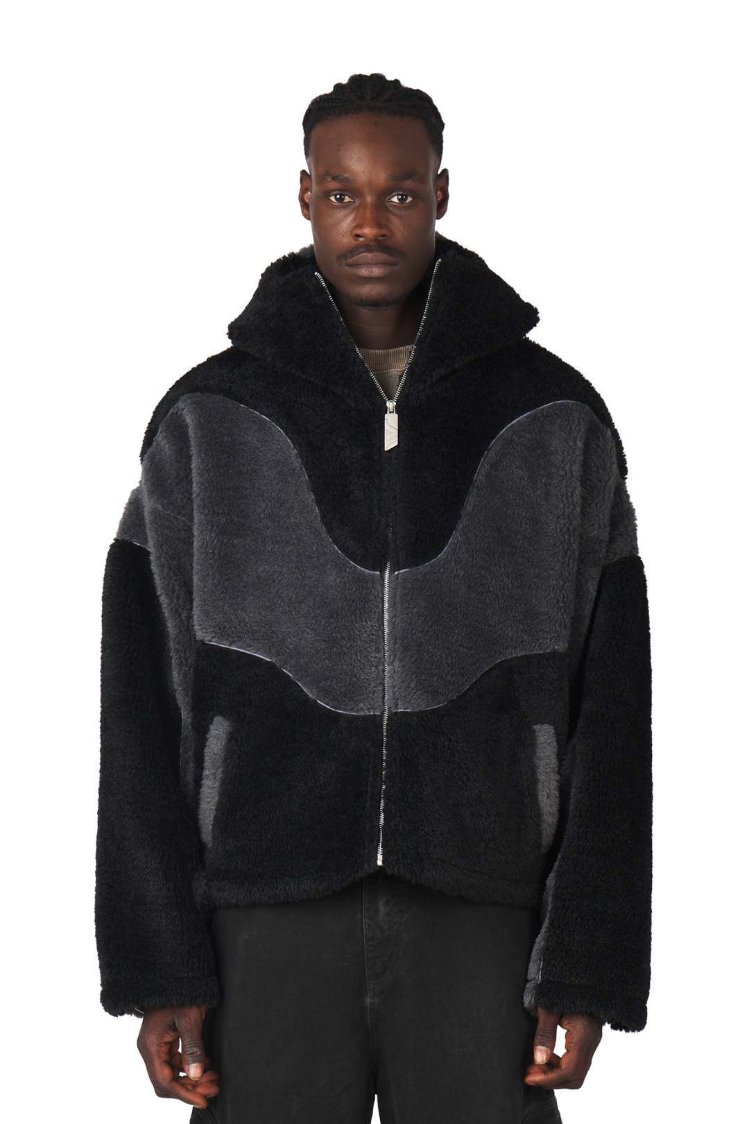 Ash Black Fleece Jacket · Oliver Bradley