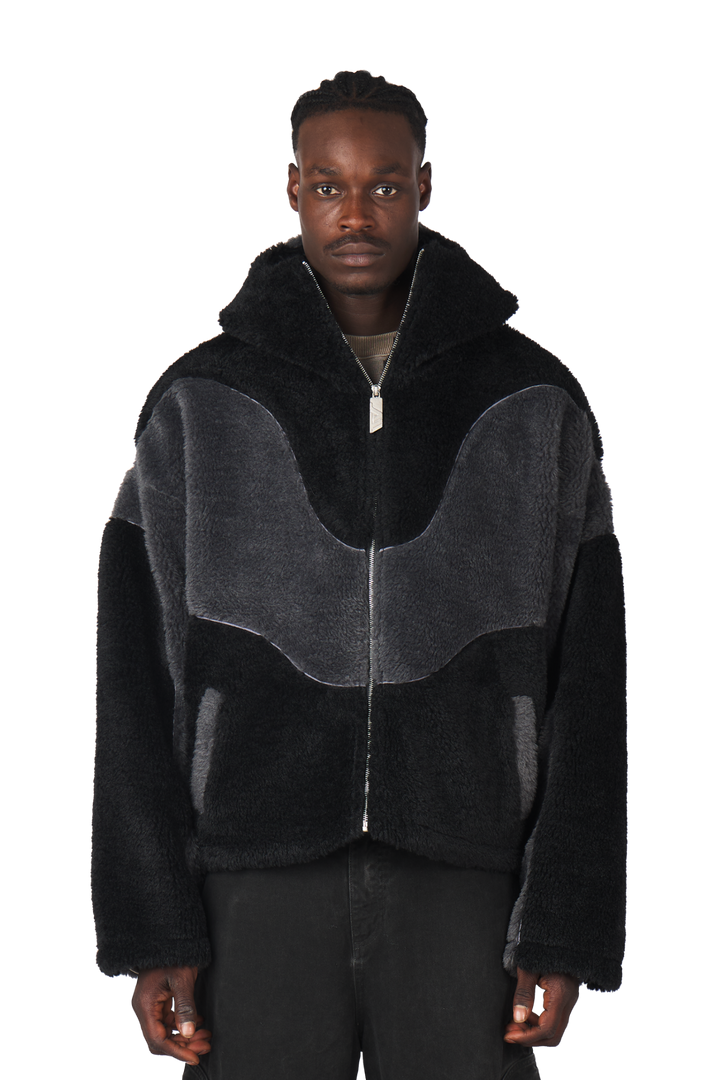 Ash Black Fleece Jacket · Oliver Bradley