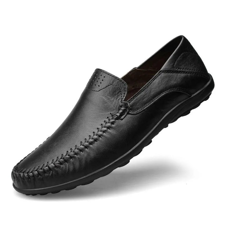 Aure Italian 100% Genuine Leather Loafers · Oliver Bradley