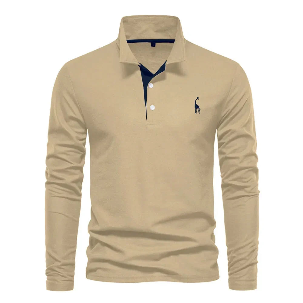 Bastian Long-Sleeve Polo · Oliver Bradley