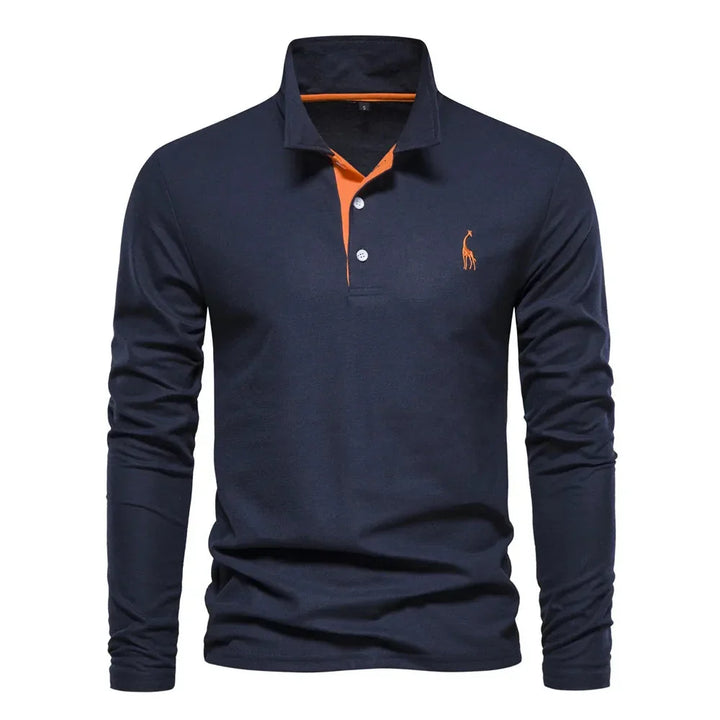 Bastian Long-Sleeve Polo · Oliver Bradley
