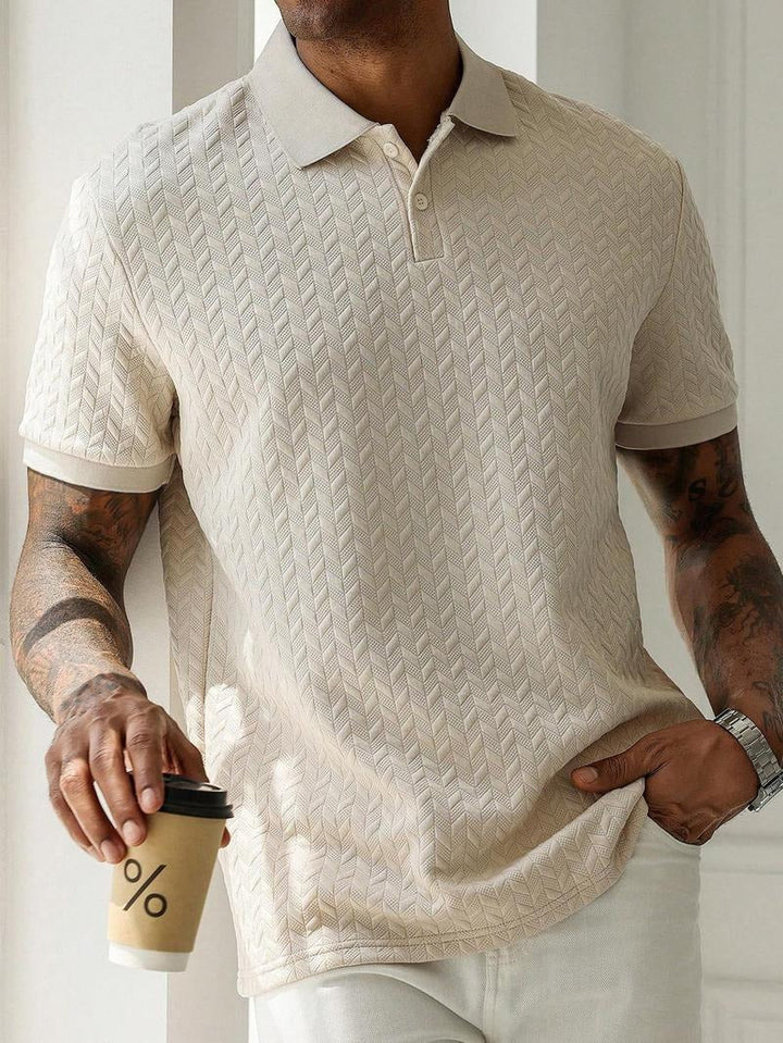 Belvento Jacquard Polo · Oliver Bradley