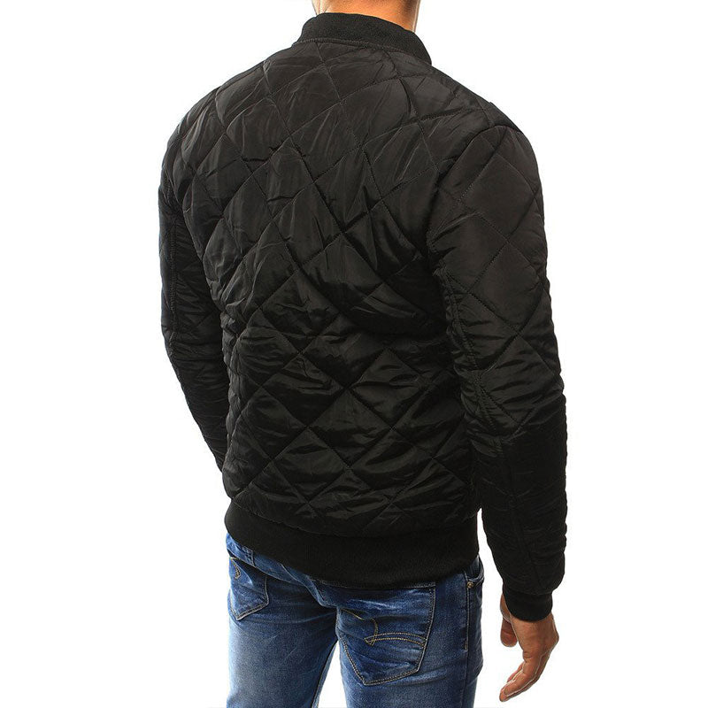 Benedict Veste Matelassée pour Homme – Légère avec motif à losanges, fermeture zippée et poches