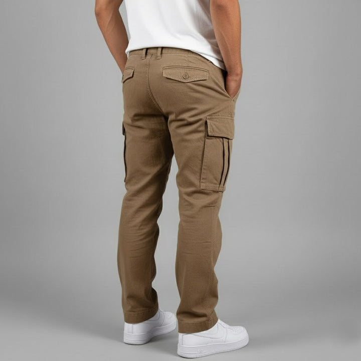 Benjamin | Men’s Relaxed Fit Cargo Pants with Side Pockets Streetwear · Oliver Bradley