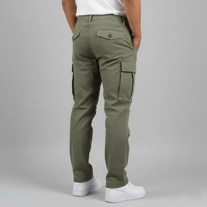 Benjamin | Men’s Relaxed Fit Cargo Pants with Side Pockets Streetwear · Oliver Bradley