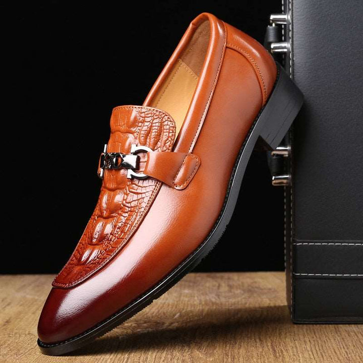 Benjy Men’s Brogue Shoes – Classic Wingtip Dress Shoe | Smart Casual & Formal Wear