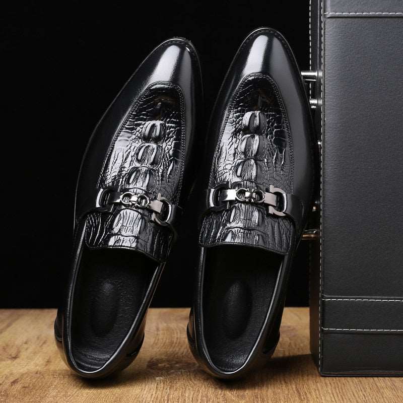 Benjy Men’s Brogue Shoes – Classic Wingtip Dress Shoe | Smart Casual & Formal Wear