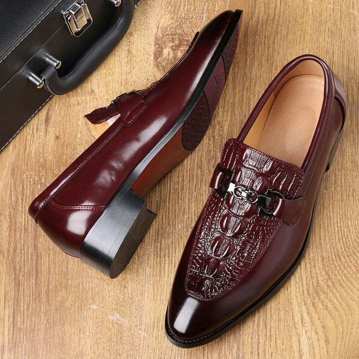 Benjy Men’s Brogue Shoes – Classic Wingtip Dress Shoe | Smart Casual & Formal Wear