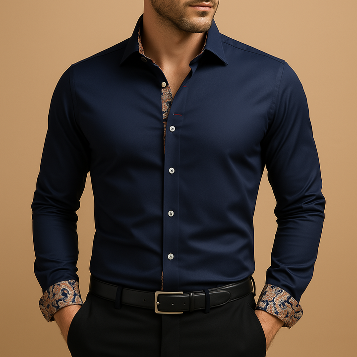 Bram | Modern classic long-sleeve shirt for men · Oliver Bradley