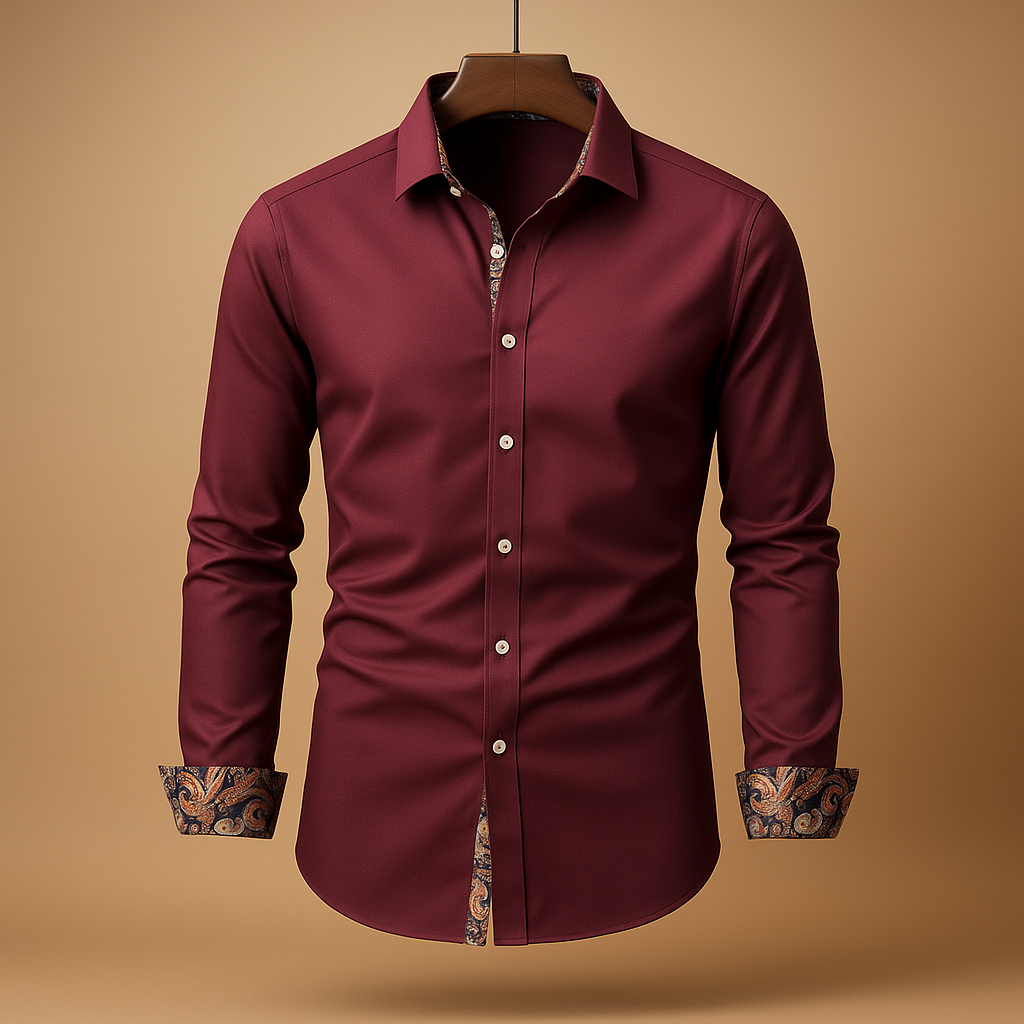 Bram | Modern classic long-sleeve shirt for men · Oliver Bradley
