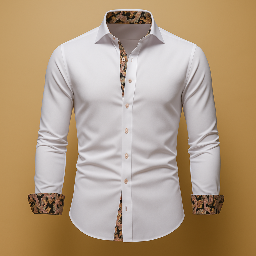 Bram | Modern classic long-sleeve shirt for men · Oliver Bradley
