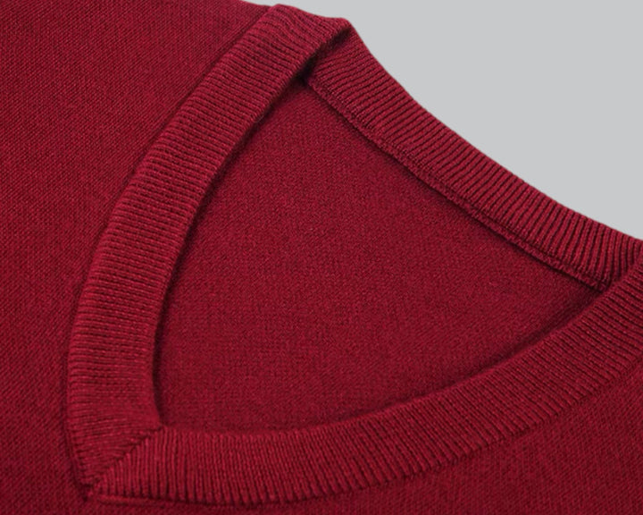 Brent Men’s Classic V-Neck Sleeveless Vest – Essential Knit Layer · Oliver Bradley