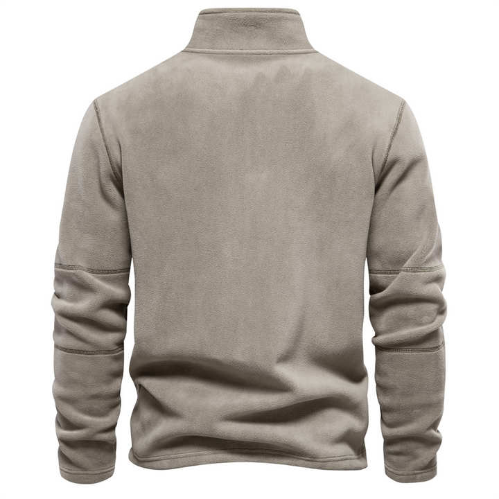 Bruno | Herren Klassisches Sweatshirt mit Viertelreißverschluss am Kragen · Oliver Bradley