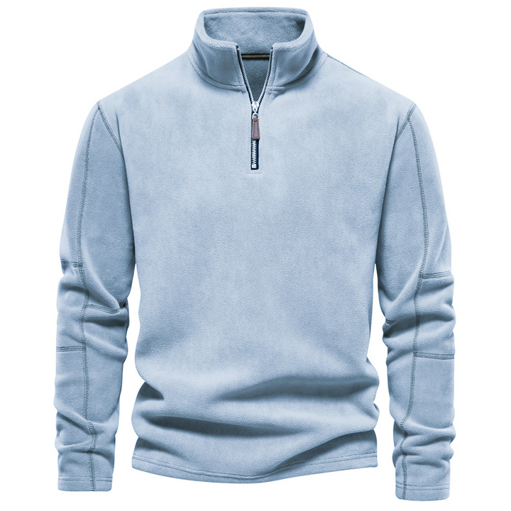 Bruno | Herren Klassisches Sweatshirt mit Viertelreißverschluss am Kragen · Oliver Bradley