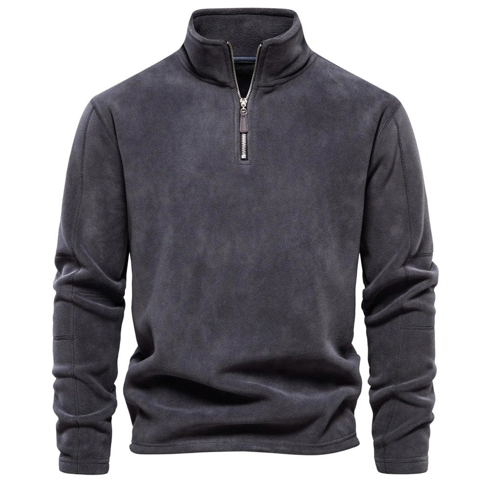 Bruno | Herren Klassisches Sweatshirt mit Viertelreißverschluss am Kragen · Oliver Bradley