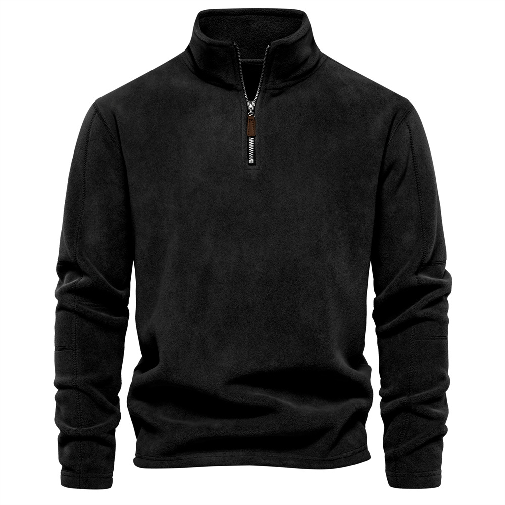 Bruno | Herren Klassisches Sweatshirt mit Viertelreißverschluss am Kragen · Oliver Bradley