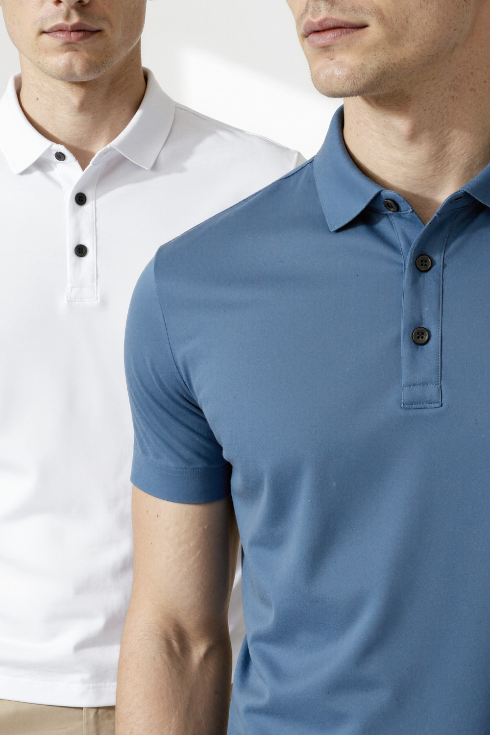 Camisa Polo Masculina em Seda Gelo · Oliver Bradley