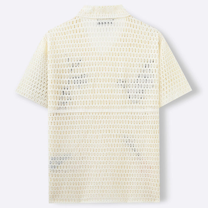 Capri Men Vintage Pattern Crochet Polo Blouse · Oliver Bradley