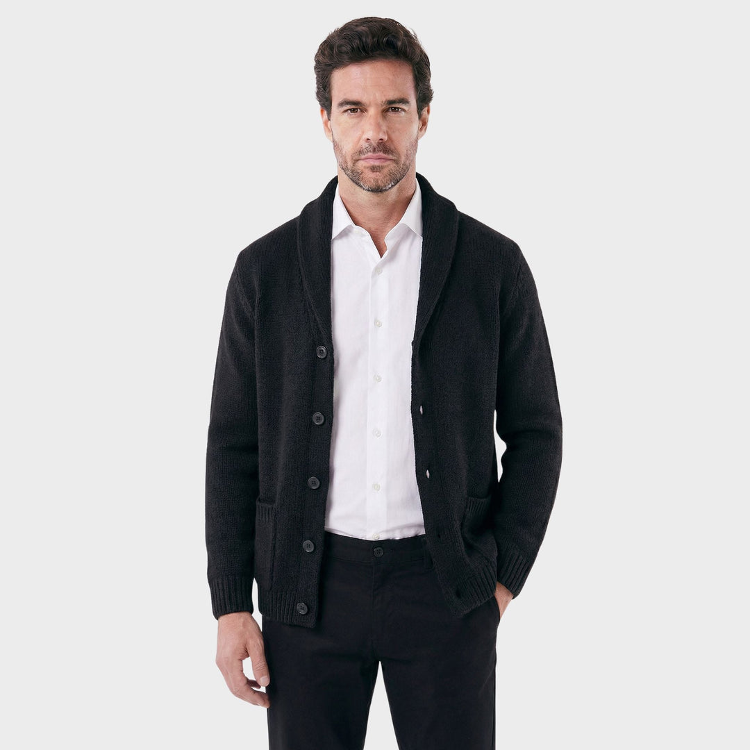 Cardigan Masculino London com Gola Shawl Estruturada · Oliver Bradley
