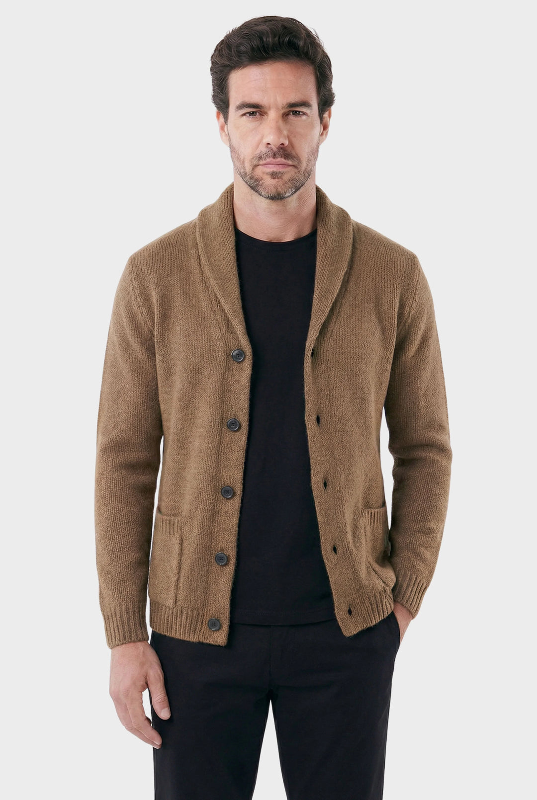 Cardigan Masculino London com Gola Shawl Estruturada · Oliver Bradley