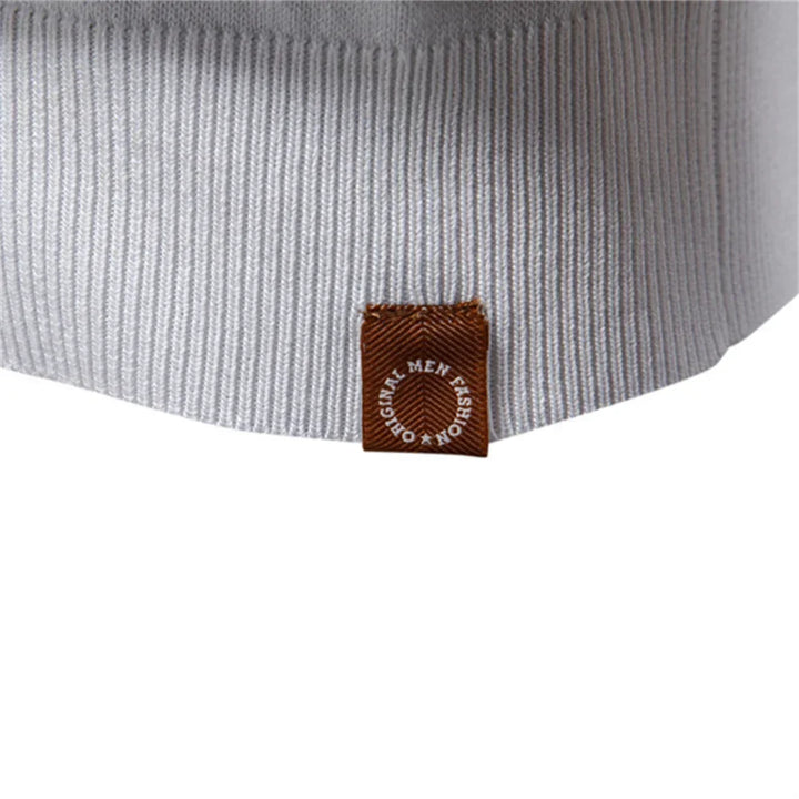 Clarke London Short-Sleeve Zip Polo Shirt Slim Fit With Stripes · Oliver Bradley