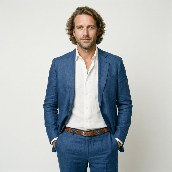 Classic Men's Blazer Jacket - Tailored Fit Sport Coat for Formal and Casual Wear