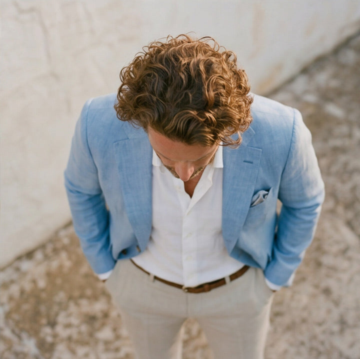 Classic Men's Blazer Jacket - Tailored Fit Sport Coat for Formal and Casual Wear