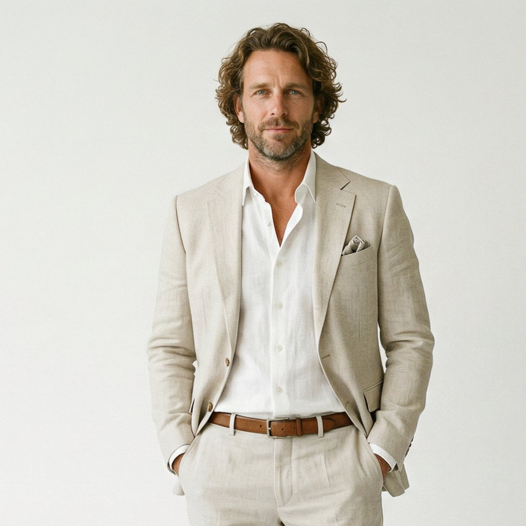 Classic Men's Blazer Jacket - Tailored Fit Sport Coat for Formal and Casual Wear