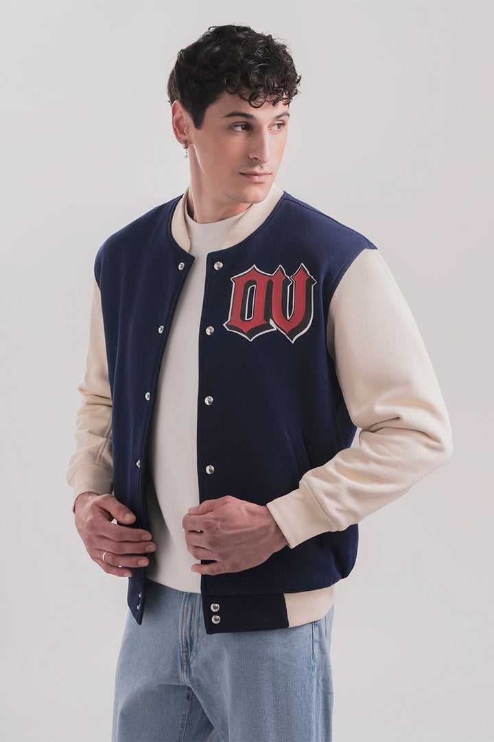 Conqueror Navy Beige Jacket · Oliver Bradley