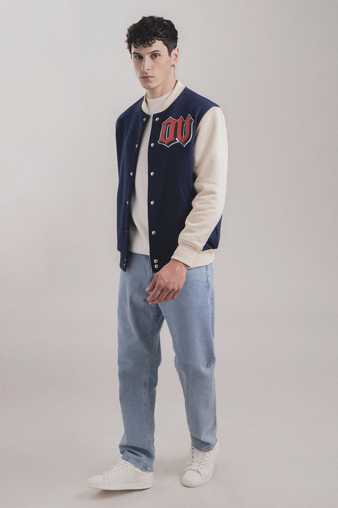 Conqueror Navy Beige Jacket · Oliver Bradley