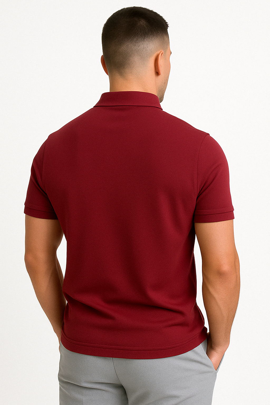 Dario Slim-Fit Knit Polo with Contemporary Mid-Zip Design · Oliver Bradley