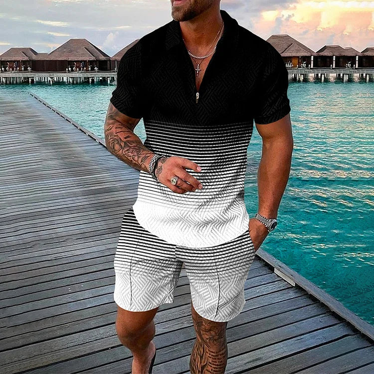 Darkness Polo Shirt And Shorts Co-Ord · Oliver Bradley