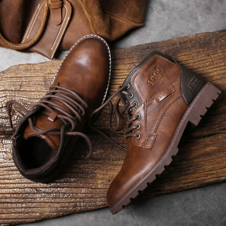 David 1905 | Leather Men Ankle Work Boots · Oliver Bradley