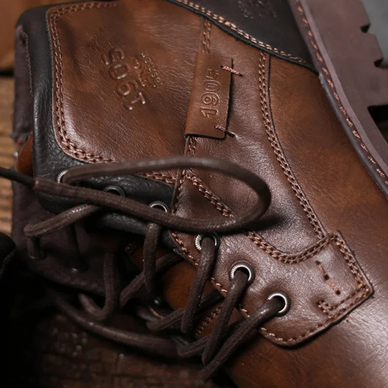 David 1905 | Leather Men Ankle Work Boots · Oliver Bradley