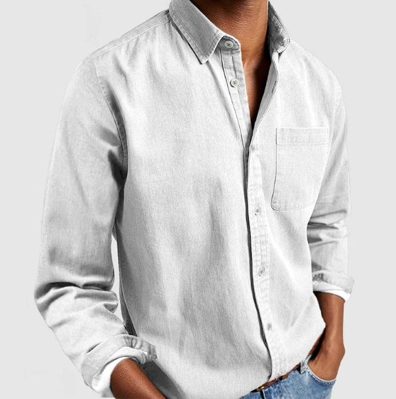 DENIM BUTTON SHIRT FOR MEN · Oliver Bradley