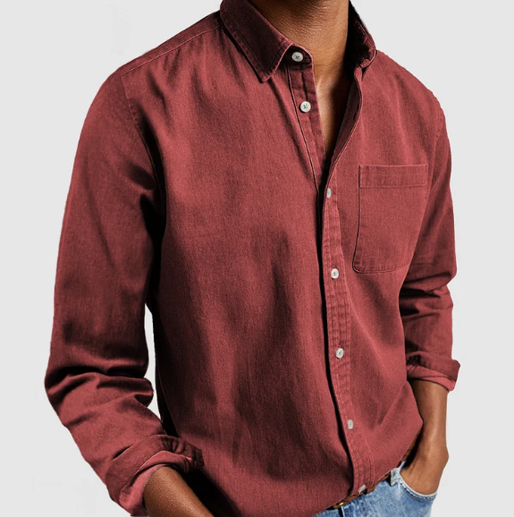 DENIM BUTTON SHIRT FOR MEN · Oliver Bradley
