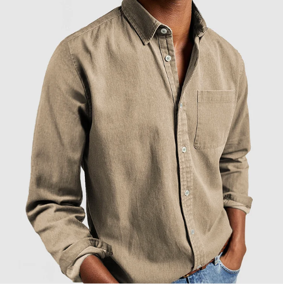 DENIM BUTTON SHIRT FOR MEN · Oliver Bradley