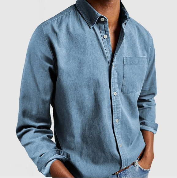 DENIM BUTTON SHIRT FOR MEN · Oliver Bradley