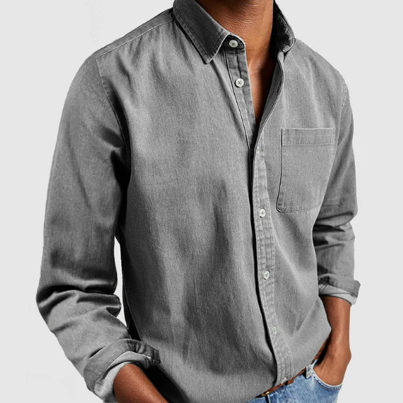 DENIM BUTTON SHIRT FOR MEN · Oliver Bradley