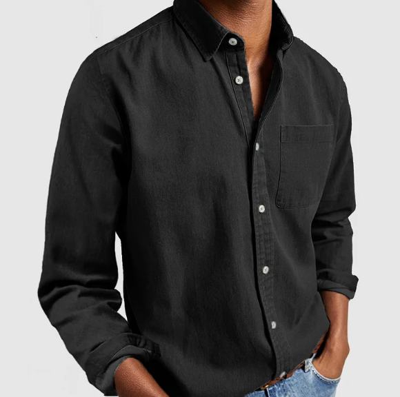 DENIM BUTTON SHIRT FOR MEN · Oliver Bradley