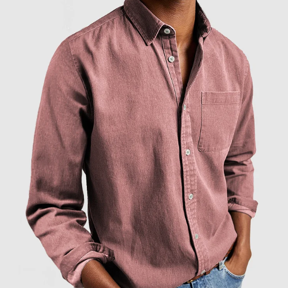 DENIM BUTTON SHIRT FOR MEN · Oliver Bradley