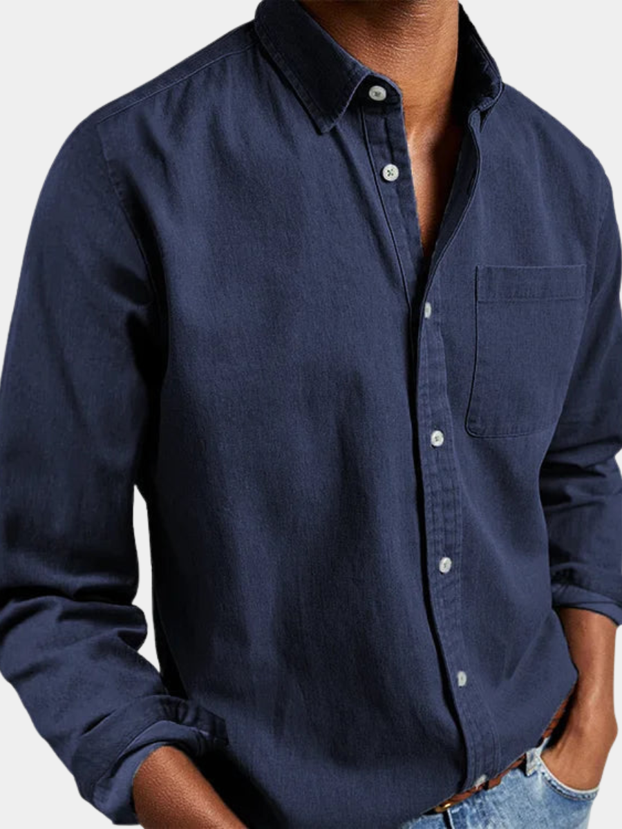 DENIM BUTTON SHIRT FOR MEN · Oliver Bradley