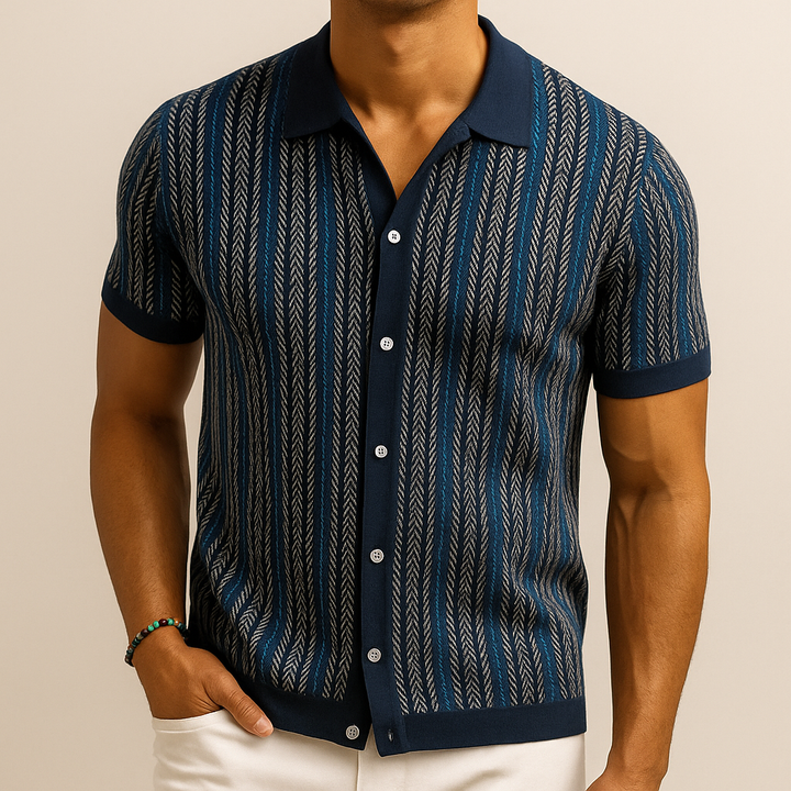 Desmond Button-Front Polo · Oliver Bradley
