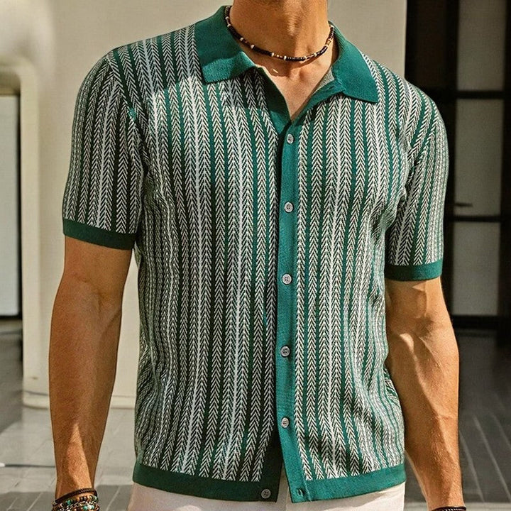 Desmond Button-Front Polo · Oliver Bradley