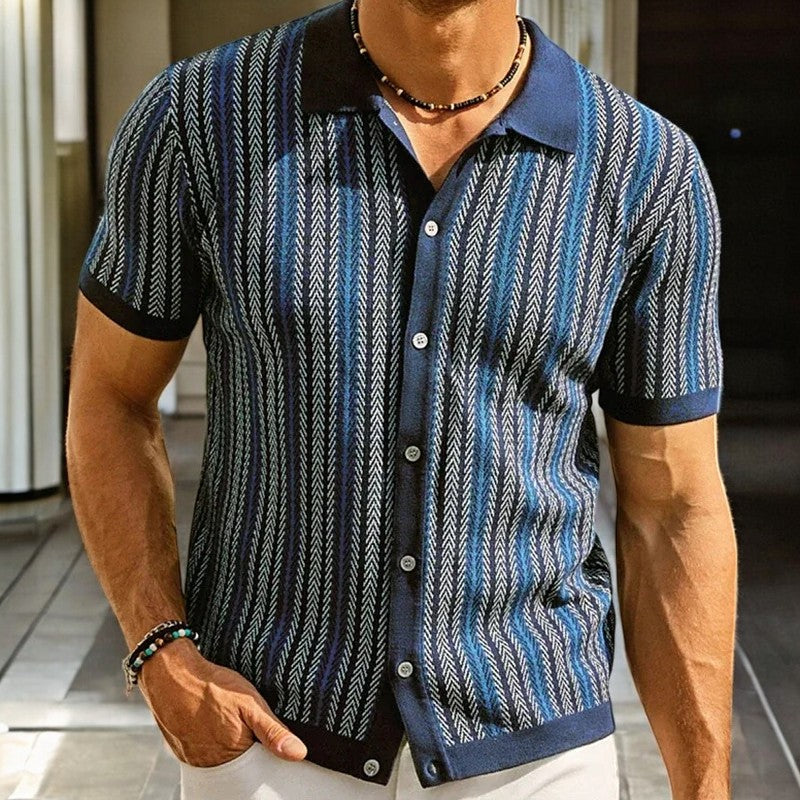 Desmond Button-Front Polo · Oliver Bradley