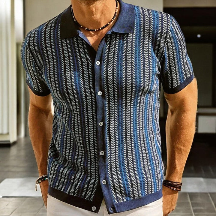 Desmond Button-Front Polo · Oliver Bradley