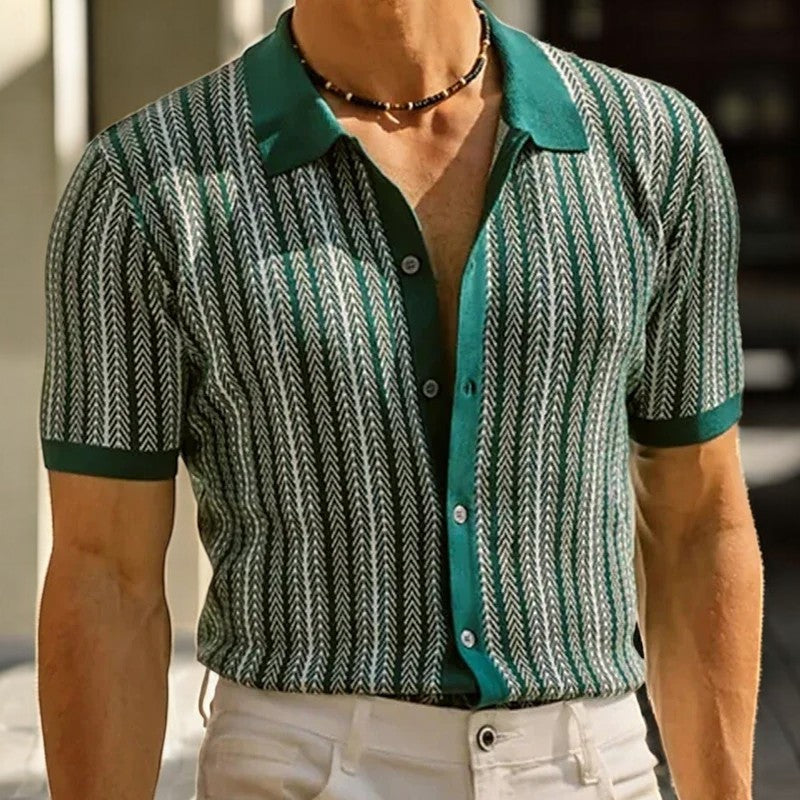 Desmond Button-Front Polo · Oliver Bradley