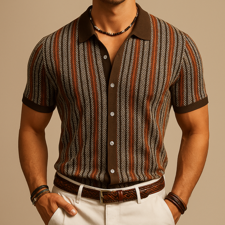 Desmond Button-Front Polo · Oliver Bradley