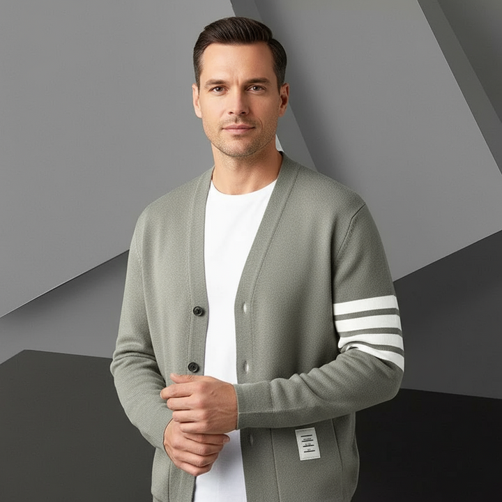 Donovan Men Comfortable Knitted Button Cardigan · Oliver Bradley